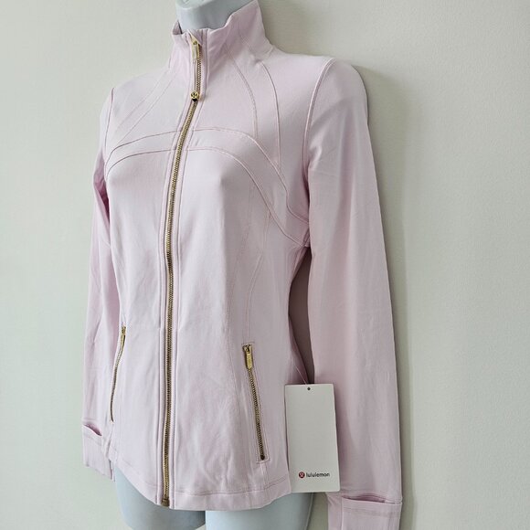 NWT LULULEMON BLLP/GOLD/GOLD Pink Gold Buttery Soft Nulu Define Jacket 6, 8, 10 - Picture 2 of 8